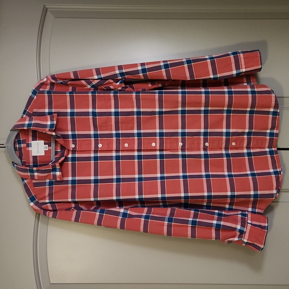 AE plaid button up